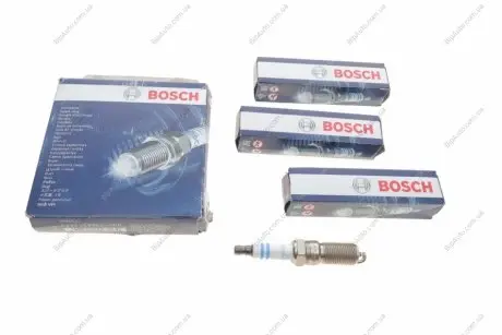 Свечи зажигания HR8MCVE +39 SUPER PLUS 1,3mm FORD 1,2-1,6: Fiesta, Focus 96-; VOLVO 1,6: S40/V50 04 BOSCH 0242229902 (фото 1)