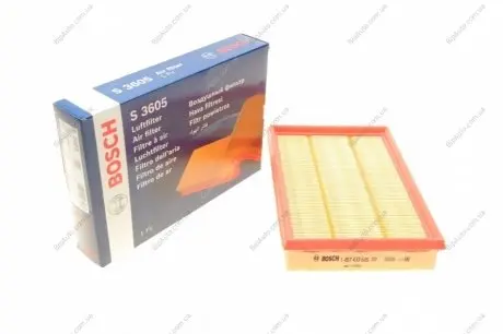 Фильтр воздушный FORD Fiesta 1,2-1,8 95-02; MAZDA 323, 626 HYUNDAI Elantra 00- (177*41*256) BOSCH 1457433605