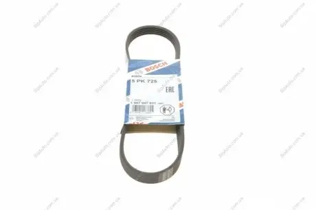 РЕМІНЬ П-КЛИНОВИЙ 5PK725 1 987 947 831 BOSCH 1987947831