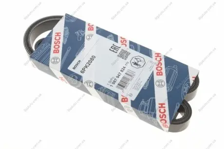 Ремень поликлиновой 6PK2080 BMW E46/60/65; FORD Mondeo; DB 2,3-3,6; JEEP Cherokee BOSCH 1987947824
