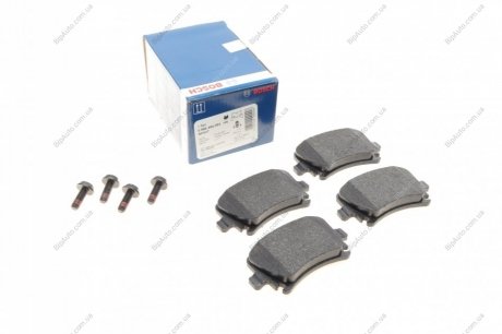 Тормозные колодки дисковые задние AUDI A3/4/6/8; VW Golf V, Passat, Touran; SKODA BOSCH 0986494053