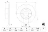 Тормозной диск передний (вентил.) FIAT Uno, Regata, Ritmo; SEAT Ibiza (227*10,8) BOSCH 0986478063 (фото 5)