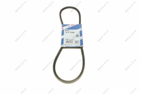 Ремень клиновой 10X1000 BMW 2,4; FIAT 1,1/1,3; LANCIA; FORD; DB; OPEL; PEUGEOT BOSCH 1987947613