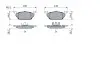 Тормозные колодки дисковые передние AUDI A2, A3; VW Bora,Golf IV; SEAT; SKODA BOSCH 0986424364 (фото 5)