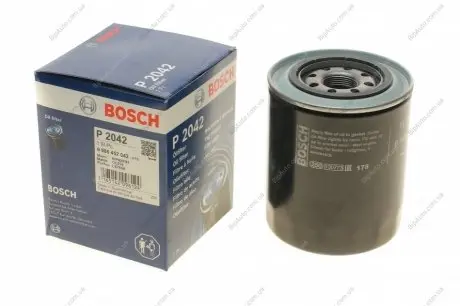 Фильтр масляный H=127mm MITSUBISHI Galant 1,8D; MAZDA; HYUNDAI Galloper 2,5D BOSCH 0986452042