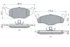 Тормозные колодки дисковые передние VW Polo 94-, Lupo; SKODA Fabia; SEAT BOSCH 0986494005 (фото 5)