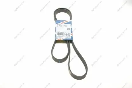 РЕМІНЬ П-КЛИНОВИЙ 6PK1755 1 987 946 030 BOSCH 1987946030