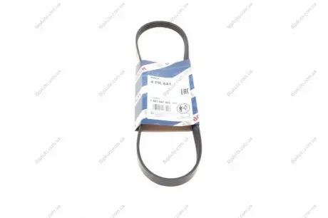 Ремень поликлиновой 4PK841 BMW;CITROEN;FIAT;HONDA;MAZDA;TOYOTA;PEUGEO BOSCH 1987947805