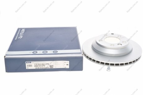 Тормозной диск вентилируемый задний PLATINUM Audi Q7, VW TOUAREG MEYLE 115 523 0041/PD (фото 1)