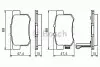 Тормозные колодки дисковые задние HONDA Accord 2.2 2.2I16V 11/93- BOSCH 0986461006 (фото 8)
