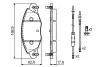Тормозные колодки дисковые передние CITROEN C5 2.2 HDI-3.0 01- BOSCH 0986424581 (фото 2)