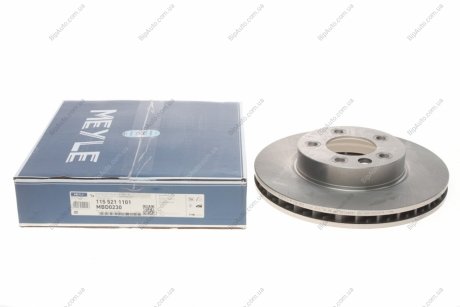 Тормозной диск вентилируемый передний левый VW TOUAREG MEYLE 115 521 1101 (фото 1)