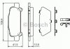 Тормозные колодки дисковые задние SUBARU Forester 97- 0986424650 BOSCH