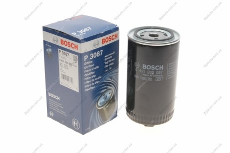 Фильтр масляный H=183mm VW 2,4/2,5D/TDI; AUDI; VOLVO BOSCH 0451203087