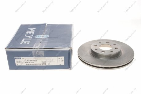 Тормозной диск вентилируемый передний Fiat DOBLO MEYLE 215 521 0008 (фото 1)