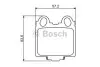 Тормозные колодки дисковые задние LEXUS GS/IS 97- 0986494231 BOSCH