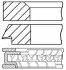 Кольца поршневые (требуется комплектов - 4) GOETZE 08-305500-00 (фото 1)