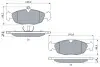 Тормозные колодки дисковые OPEL; DAEWOO Lanos BOSCH 0986460938 (фото 5)