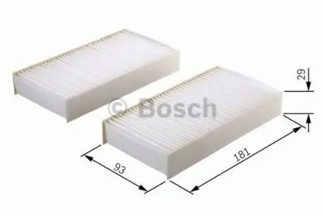 Фільтр, повітря у внутрішній простір 1 987 432 167 BOSCH 1987432167