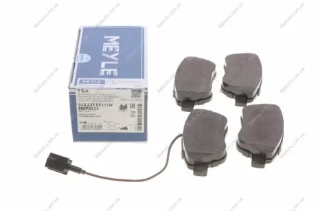 Тормозные колодки дисковые Fiat DOBLO MEYLE 025 237 0517/W (фото 1)