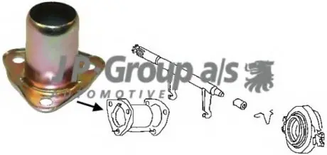 Напрямна гільза, система зчеплення JP GROUP 8130300100