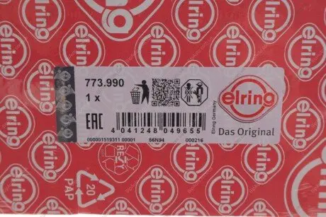 Прокладка ГБЦ FIAT1.9D, PUNTO 1.7TD 97- 2K ELRING 773.990
