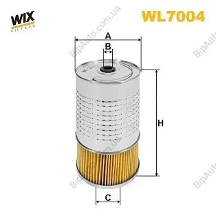 Фильтрующий элемент масляного фильтра WIX FILTERS WL7004