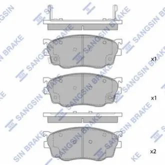 Тормозные колодки дисковые передние SANGSIN BRAKE Hi-Q (SANGSIN) SP1529