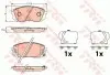 Комплект тормозных колодок, дисковый тормоз TRW GDB3642 (фото 1)