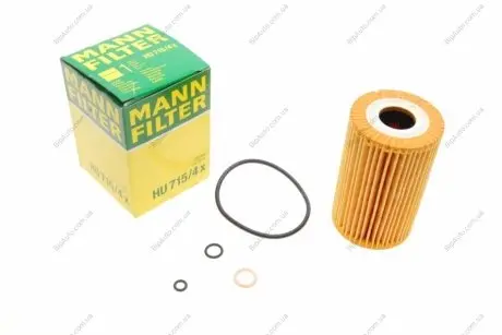 Фильтрующий элемент масляного фильтра MANN HU 715/4 X