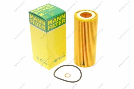 Фильтрующий элемент масляного фильтра MANN HU 721/4 X (фото 1)