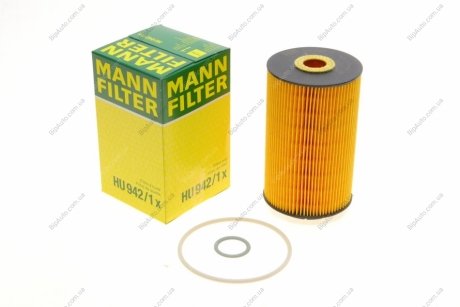 Фильтрующий элемент масляного фильтра MANN HU 942/1 X