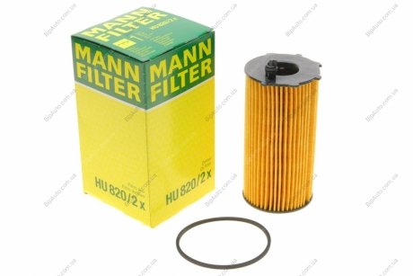 Масляний фільтр HU820/2X MANN HU 820/2 X (фото 1)