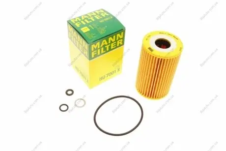 Фільтр масла Hyundai Accent/Elantra/i20/i30/i40/Tucson / Kia Ceed/Spartage 1.1-1.7 CRDi 06- -FILTER HU 7001X MANN HU 7001 X