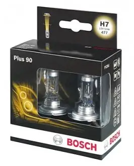 Лампа Н7 PLUS 90 (карт. уп. 2 шт.).) BOSCH 1987301075