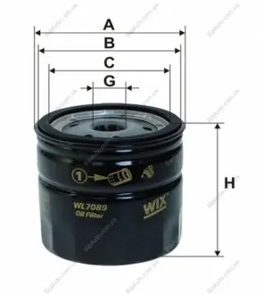 Фильтр масляный FORD - TRANSIT WIX FILTERS WL7089 (фото 1)