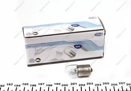 Автолампа Heavy Duty R5W BA15s 5 W прозрачная MAGNETI MARELLI 004667100000 (фото 1)
