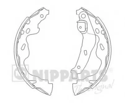Тормозные колодки барабанные NIPPARTS J3502082