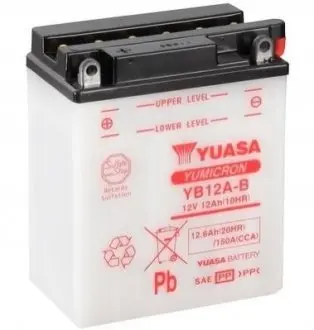 Аккумулятор кислотный 12Ah 150A YUASA YB12A-B