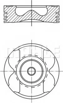 Поршень MB OM611/OM612/OM613 MAHLE MAHLE / KNECHT 004 56 02