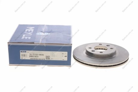 Тормозной диск передний MEYLE 16-15 521 0036