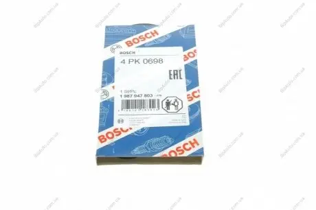 Ремінь п-клиновий 4pk698 BOSCH 1987947803