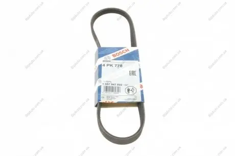 Поліклиновий ремінь 4PK778 1 987 947 892 BOSCH 1987947892