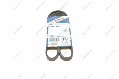 РЕМІНЬ П-КЛИНОВИЙ 4PK962 1 987 947 809 BOSCH 1987947809