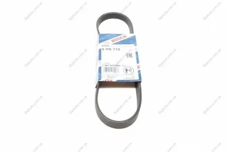 РЕМІНЬ П-КЛИНОВИЙ 5PK710 1 987 947 909 BOSCH 1987947909
