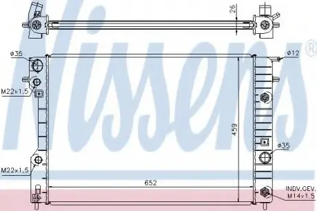 Радіатор NISSENS 63072A