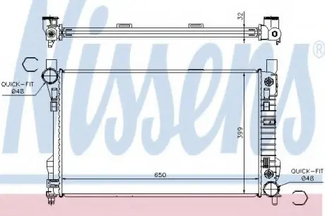 Радиатор системы охлаждения NISSENS 62786A