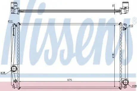 Радиатор системы охлаждения NISSENS 64678A