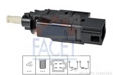Датчик включения стоп-сигнала FACET 7.1260