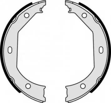 Тормозные колодки барабанные BREMBO S06509